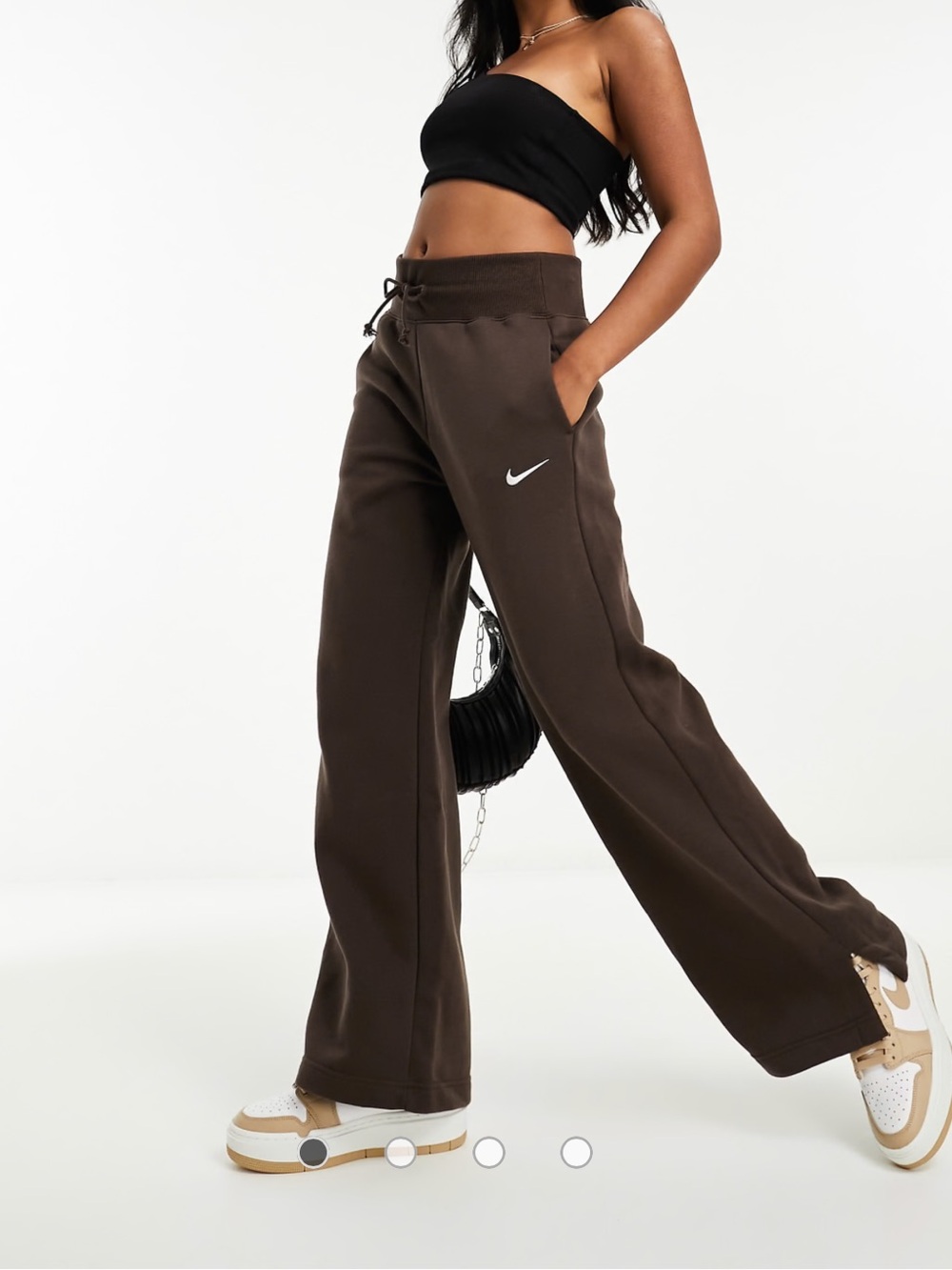 Nike Women's Sportswear Phoenix Fleece Plush Wide Leg Pants - Picture 5 of 8